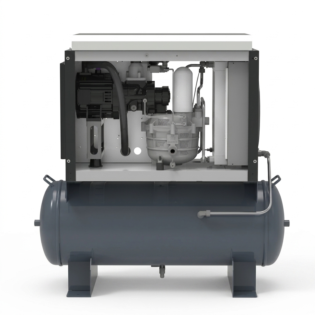 StationPack SN-H1 Horizontal Integrated Screw Air Compressor Station — Image 2 | SIND