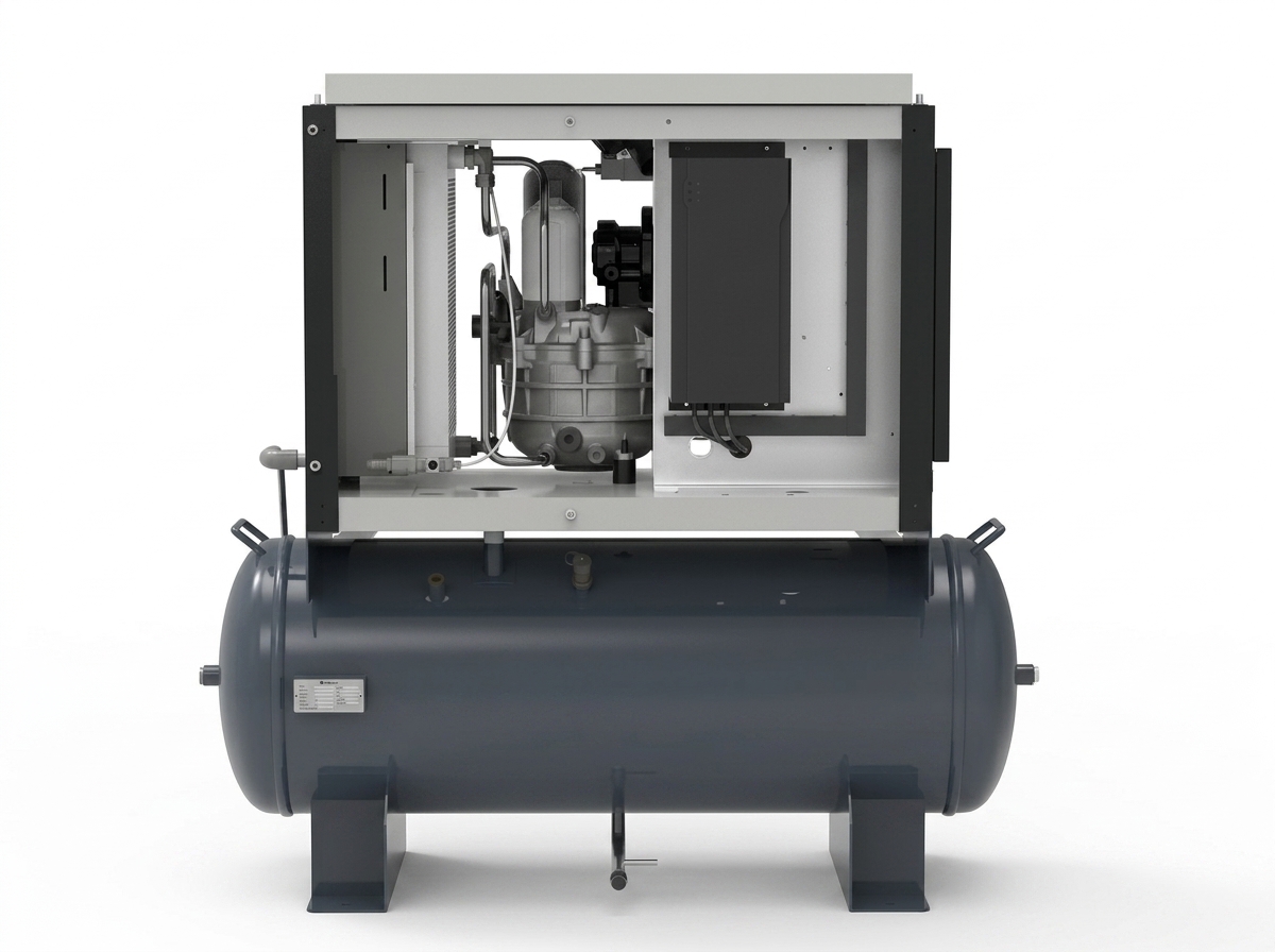 StationPack SN-H1 Horizontal Integrated Screw Air Compressor Station — Image 3 | SIND