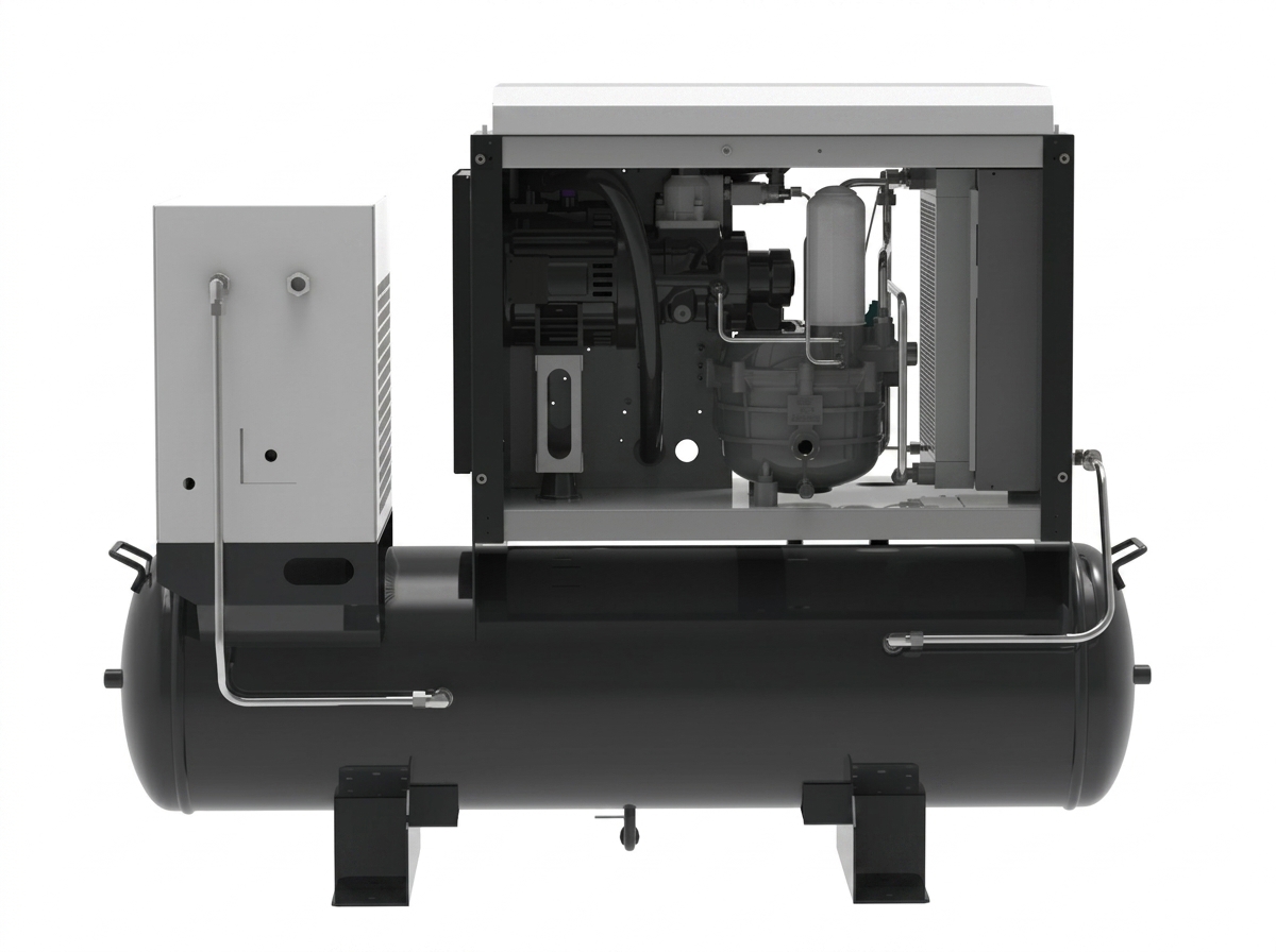 StationPack SN-H2 Horizontal Integrated Screw Air Compressor Station — Image 2 | SIND