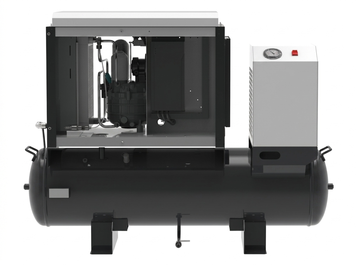 StationPack SN-H2 Horizontal Integrated Screw Air Compressor Station — Image 3 | SIND