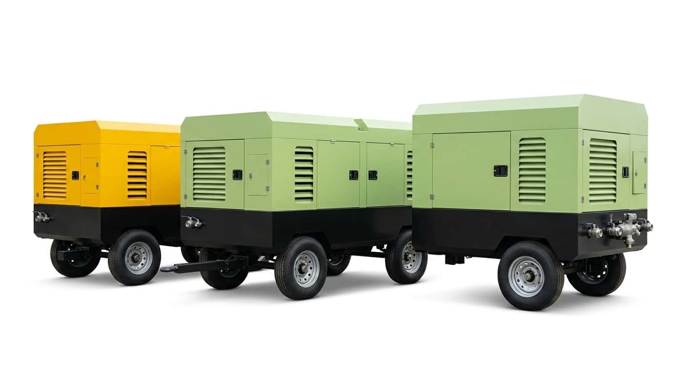 MobilPower PM-Series petrol mobile screw air compressor fleet