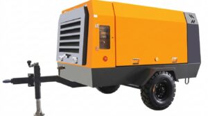 MobilPower EM-Series Two-Stage Electric Screw Air Compressor MobilPower EM-Series two-stage electric screw air compressor, single unit view