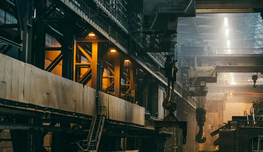 Interior of a heavy industrial plant