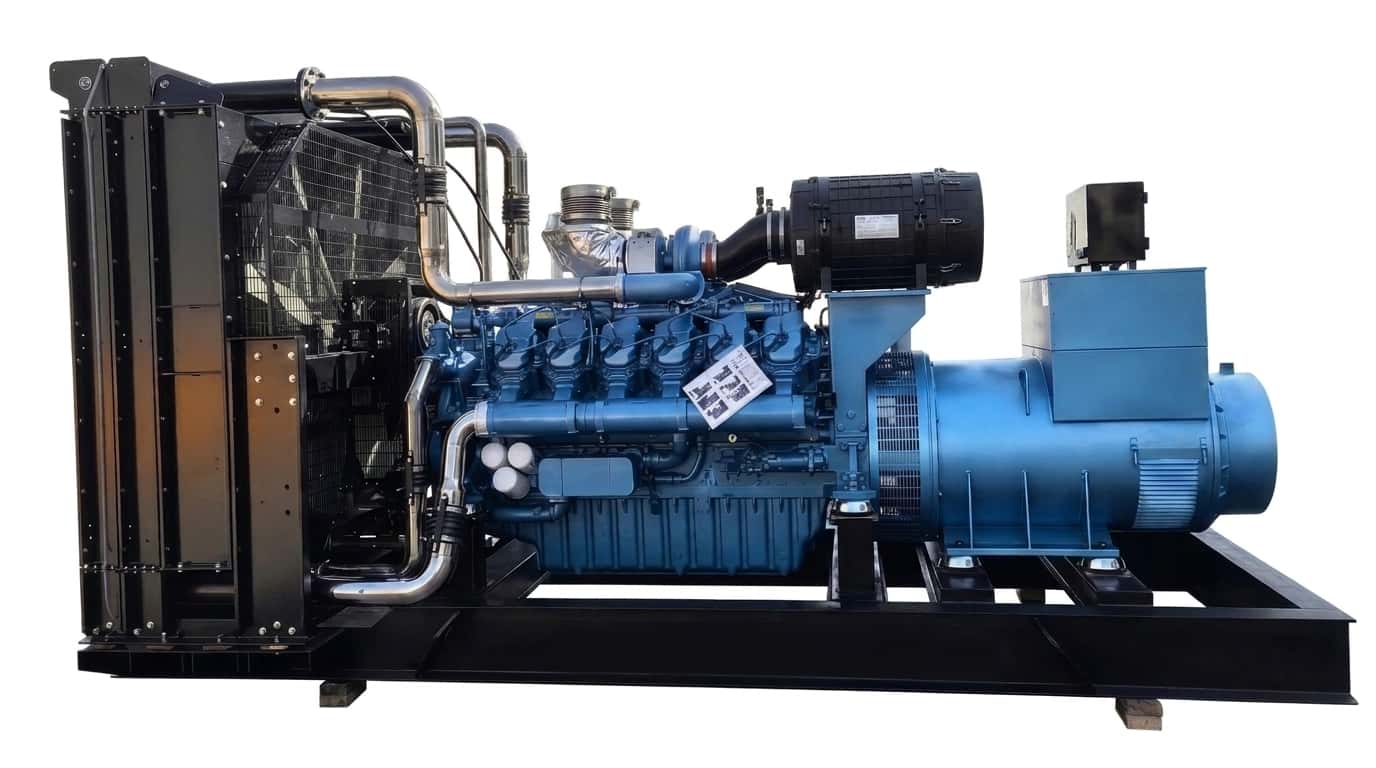 SIND open type diesel genset on base fuel tank, industrial standby power