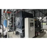 Machine room of the SIND central compressed air station, square crop